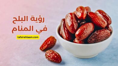 البلح في المنام